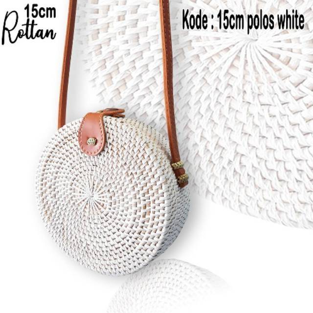TERMURAH TAS  ROTAN BULAT 15CM KWALITAS EXPORT  KS 