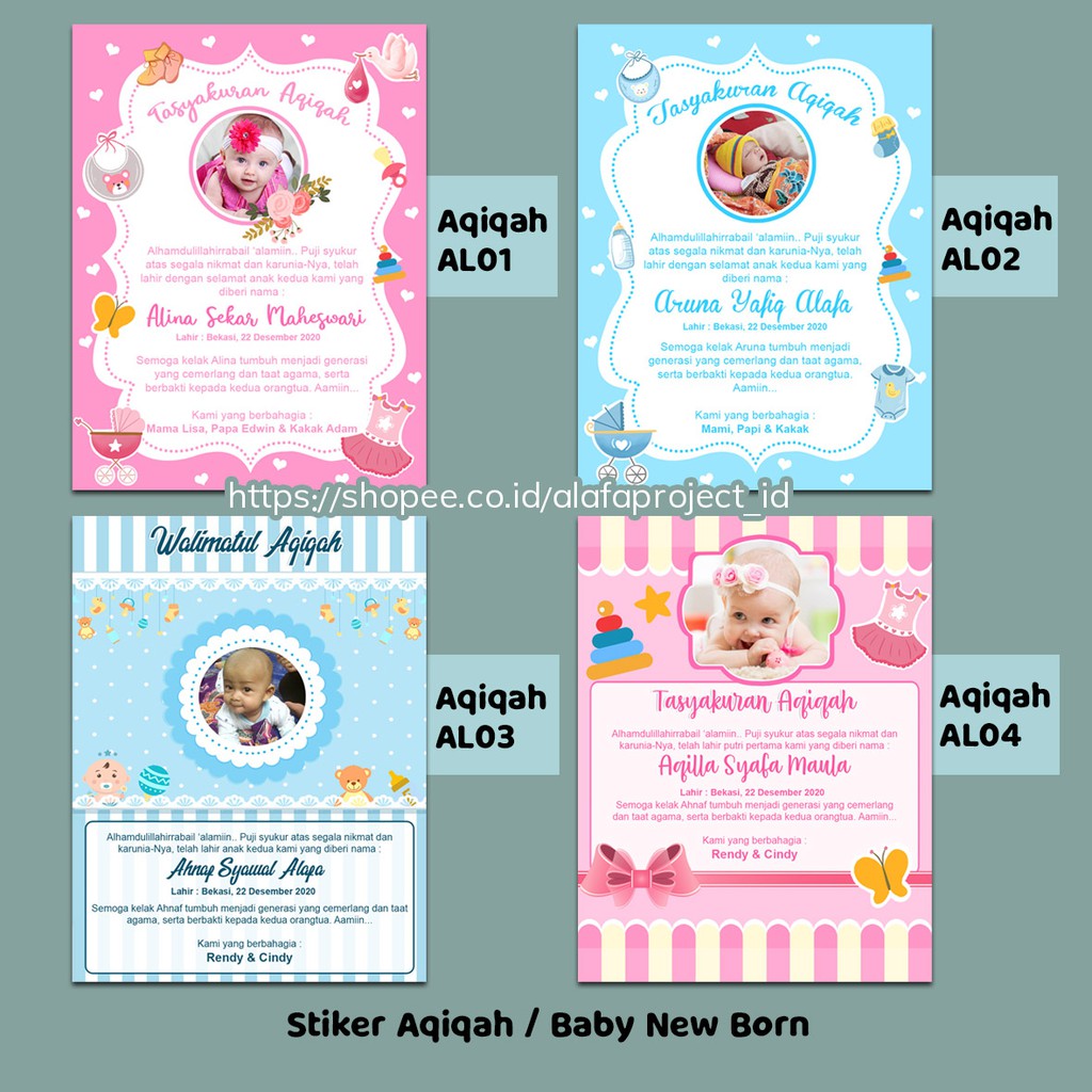

Stiker Aqiqah Stiker Baby Shower Stiker Syukuran Baby New Born Stiker Custom Stiker Pemberian Nama