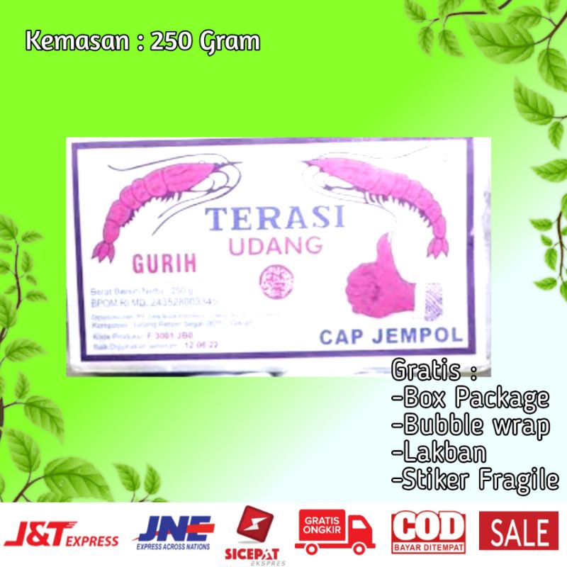

Trasi Udang Original Cap Jempol Terasi Udang Khas Cirebon Kemasan 250Gram