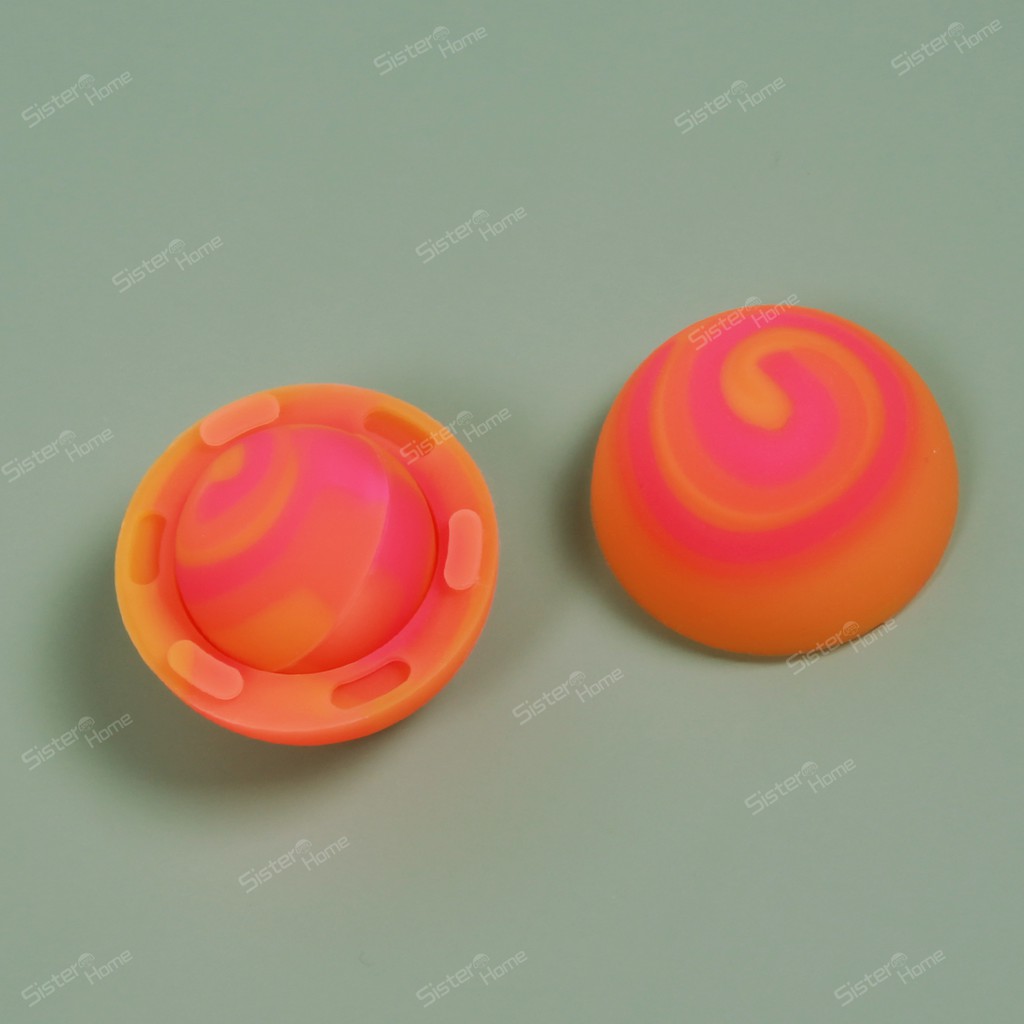 Notebook computer cooling ball foot pad universal radiator silicone portable apple anti-skid pad elevated bracket base-Orange