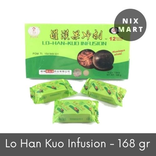 

Lohankuo / Lo Han Kuo Infusion / Lo han Kou Kotak / Minuman Panas Dalam [ isi 12 pcs x 14 Gram ]