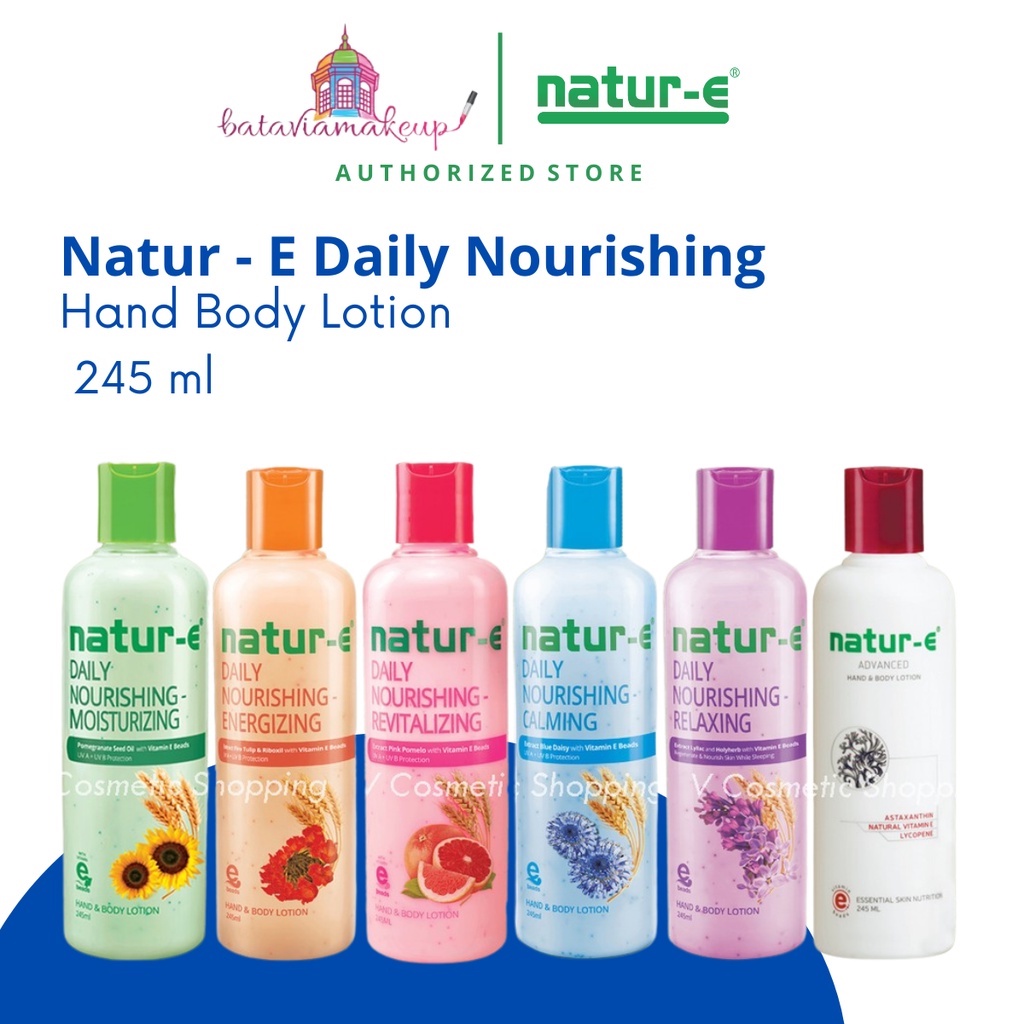 Natur - E Daily Nourishing Mousturizing Hand &amp; Body Lotion 245ml/Lotion Tubuh/Perawatan Kulit