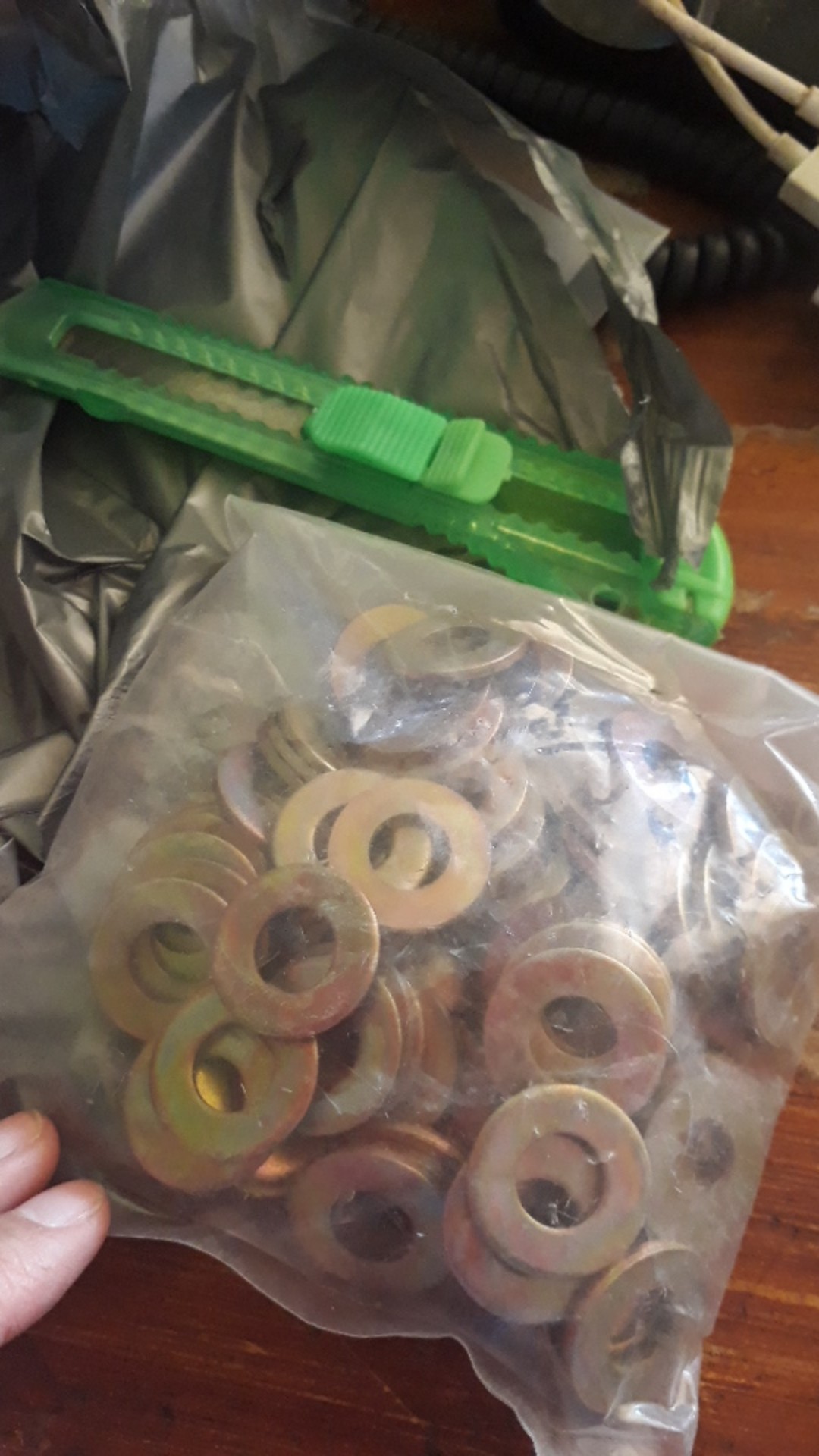 M10 Ring Plat Galvanis Kuning Wp Washer Plate 10mm