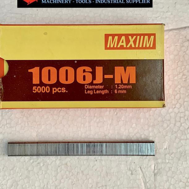 

♨é MAXIIM REFILL AIR NAILER STAPLES STAPLER ISI MATA PAKU TEMBAK 1006J ✂