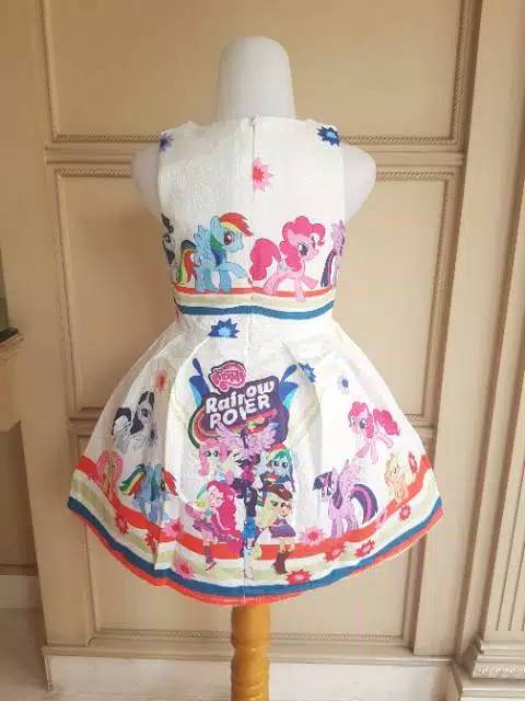 GA2579 LITTLE PONY DRESS / DRESS KUDA PONI ANAK IMPORT KOREA LUCU MURAH BAGUS