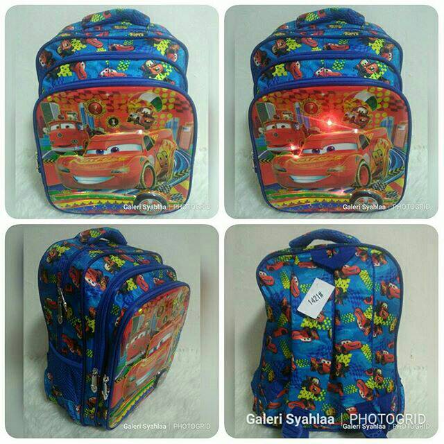 Tas Ransel SD Import Lampu dan Musik Cars