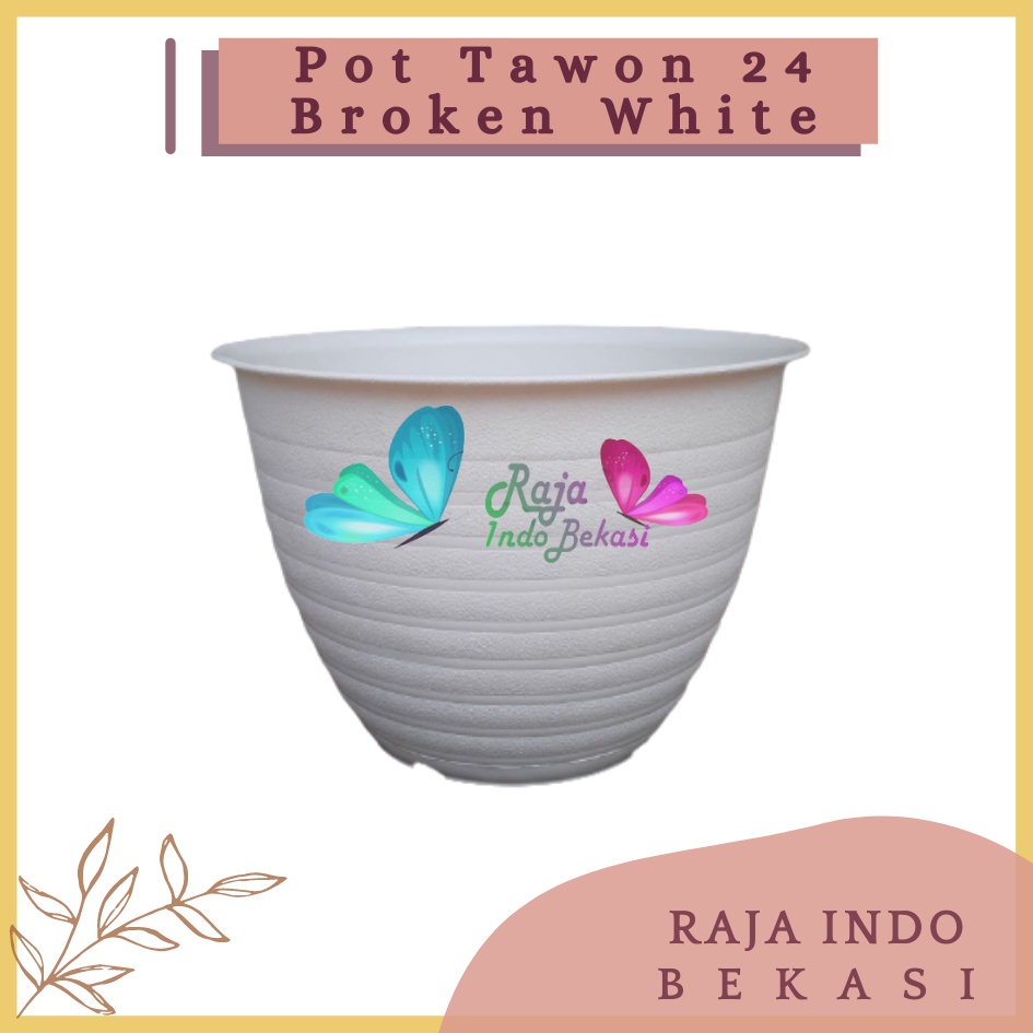 Pot Tawon 24 Broken White