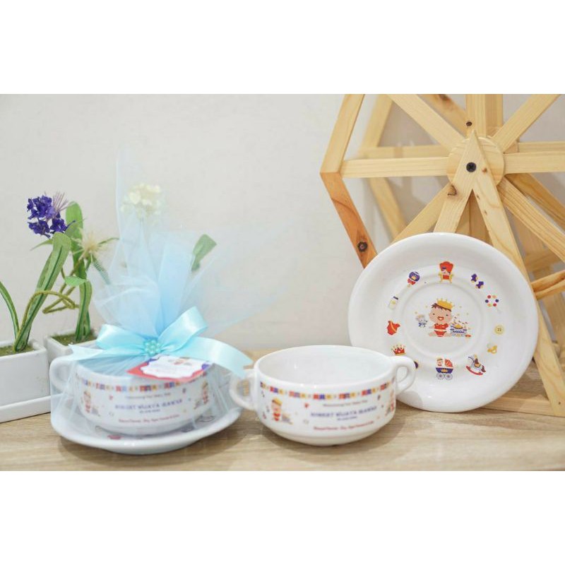 Bowl Soup/souvenir anak/lunch box/souvenir keramik/mug custom/souvenir surabaya/hampers suvenir