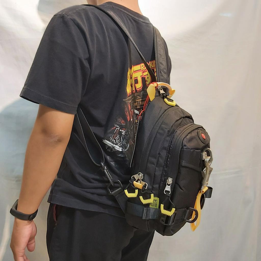 ORIGINAL TOUGH WARRIOR 5539 warrior Multifungsi waistbag Backpack army bag jeansmith waist bag tas Tough tuf