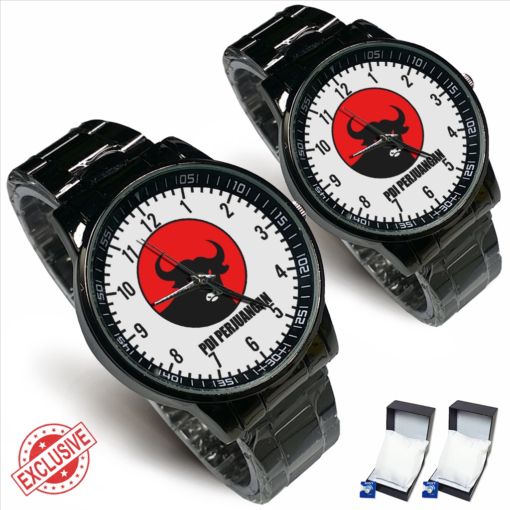 Jam Tangan Rantai Couple PDI PERJUANGAN - 03 (Nice)