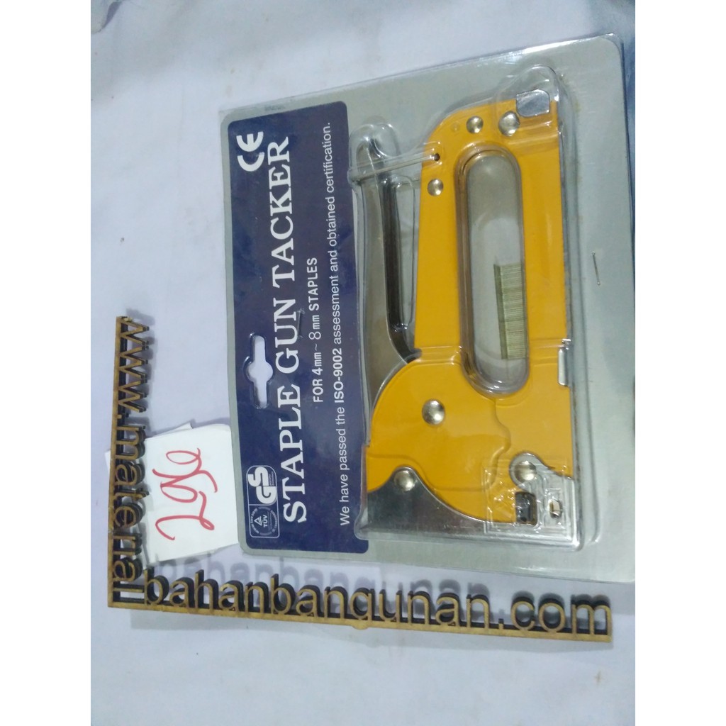 

staples stapler gun besar orange jegrekan cekrekan steples spanduk sofa DISKON7