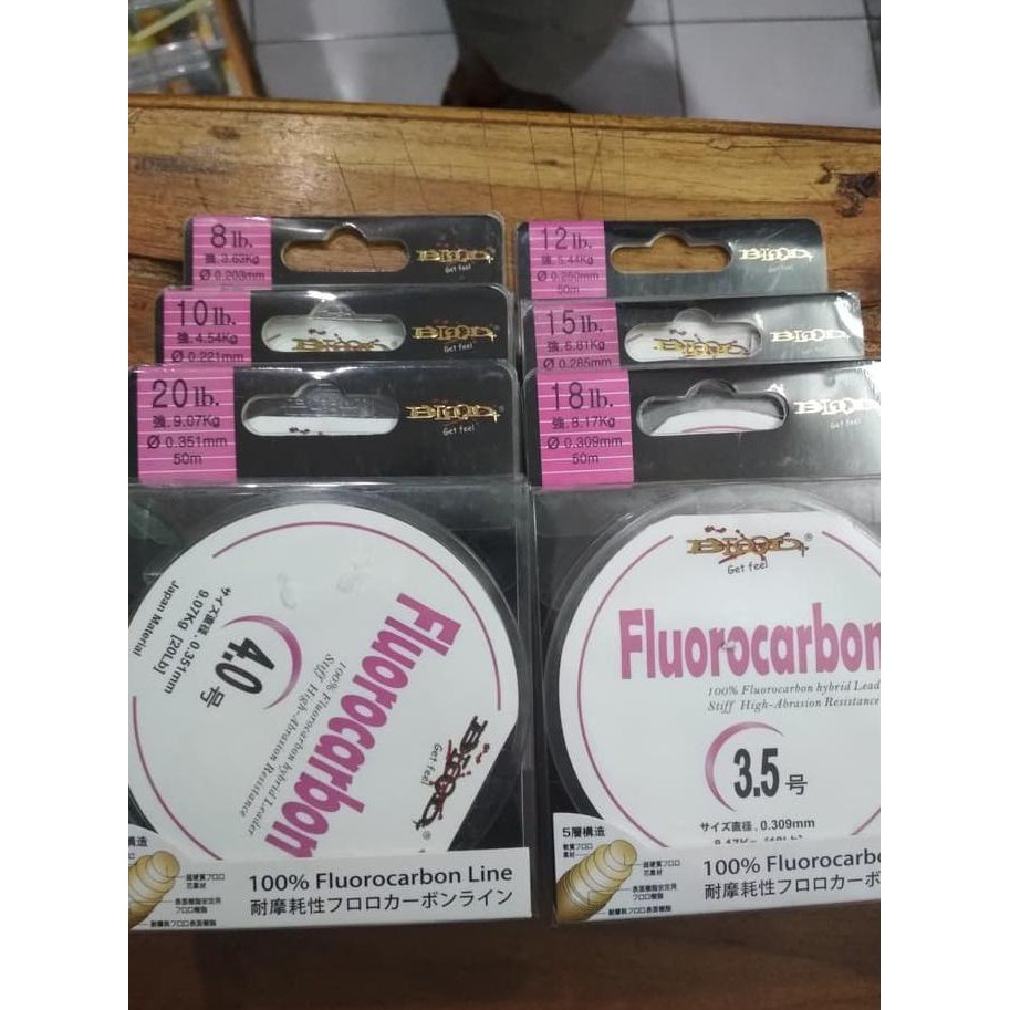 Senar Pancing Fluorocarbon Blood 50meter