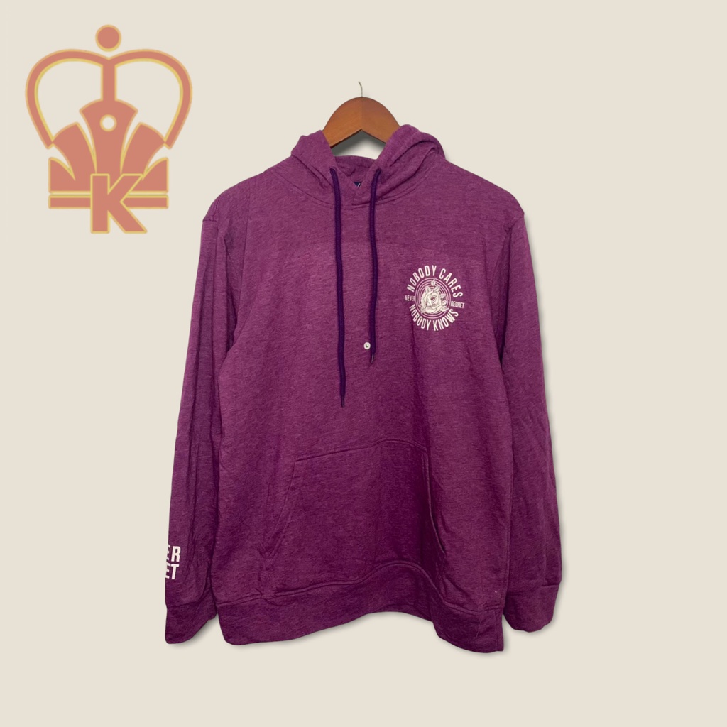 Sweater Hoodie H&M HnM  Nobody Care