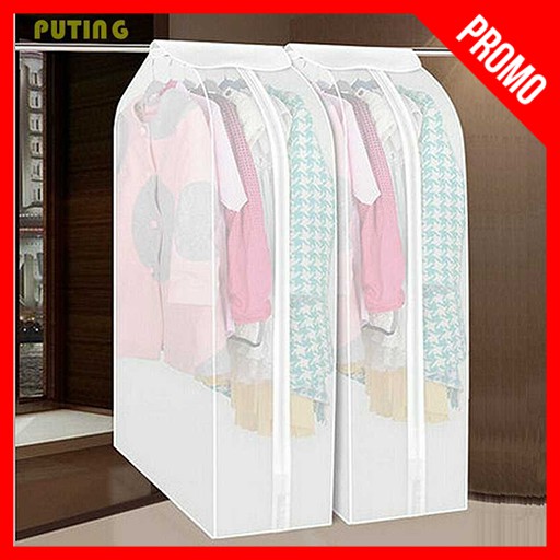 Cover Sarung Baju Penutup Pakaian Semi Transparen Anti Debu Anti Air - Cover Anti Debu Pakaian Murah