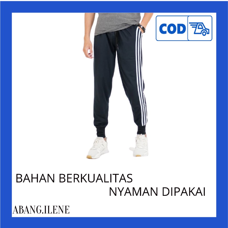 celana joger pria list army -jogger pants pria green army-joger cino A1V5 Terlaris Melar Zipper-C