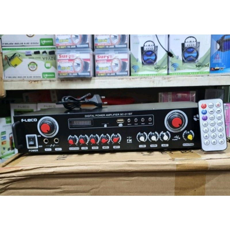 COD Amplifier Fleco SC-211BT - Power Ampli Fleco SC-211BT-Ampli Bluetooth//Ampli Karaoke SC-211BT