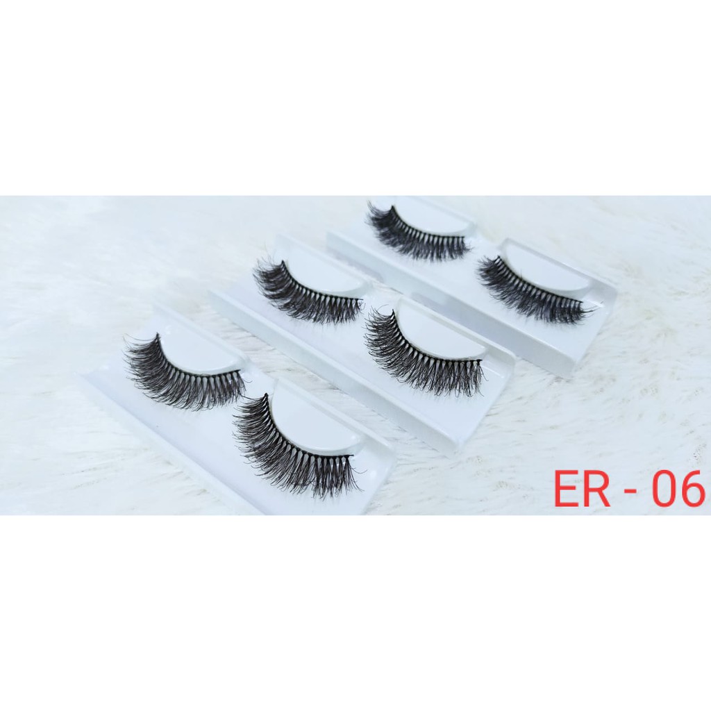 ER-06 Bulu Mata Palsu 3D / Eyelash Extention / Bulu Mata Murah TIDAK TERMASUK PENUTUP MIKA