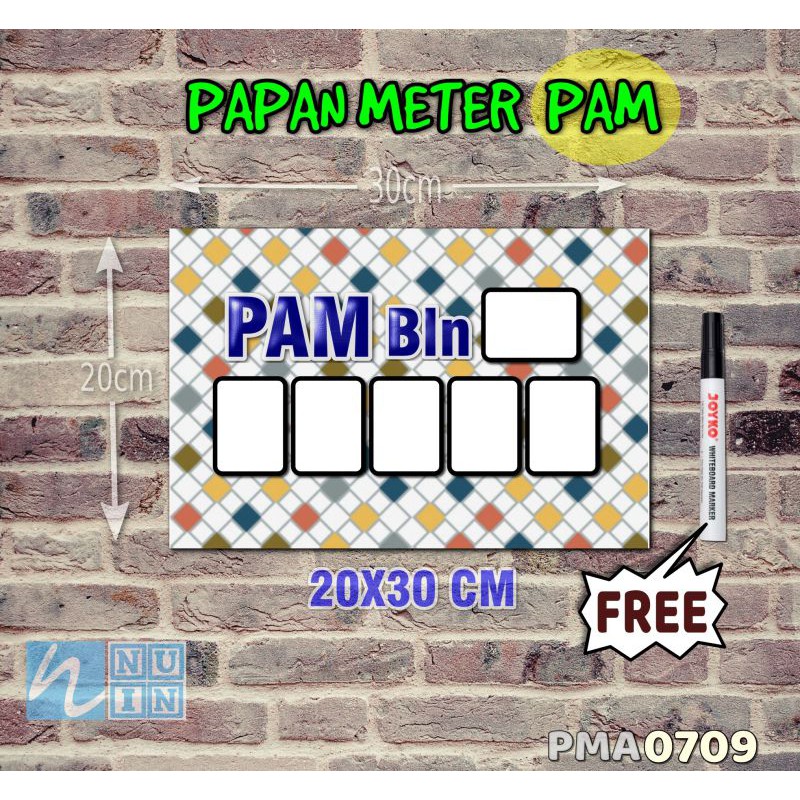 

Nuin Papan Meter Listrik PLN PAM motif Unik - Pastel 09