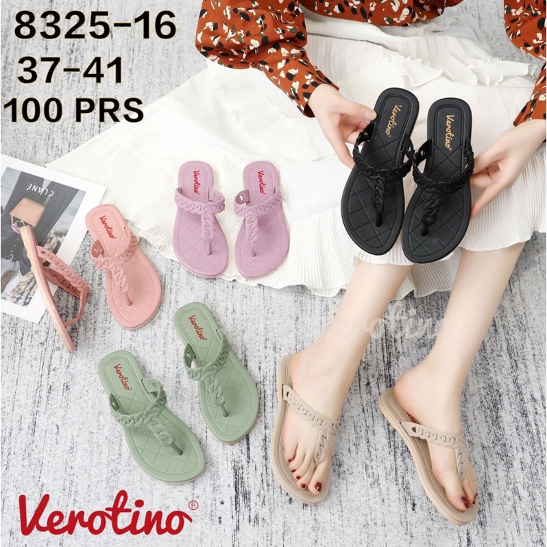 SANDAL JEPIT WANITA KARET JELLY IMPORT VEROTINO 8325-16