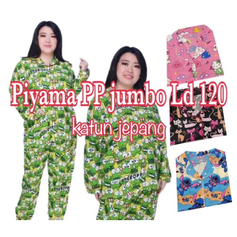 bajutidur piyama Jumbo xxl Ld 120 lengan panjang