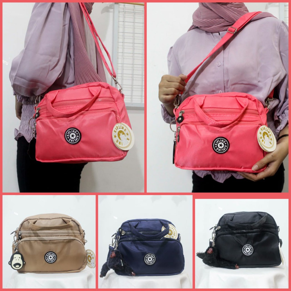 Tas Wanita 2 in 1 Tas Selempang Jinjing Cewek Tas Slempang Wanita Polos Tas Jalan Slingbag Keren