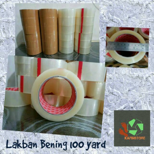 

Lakban Bening 100 yard/ Lakban Cokelat 100 yard