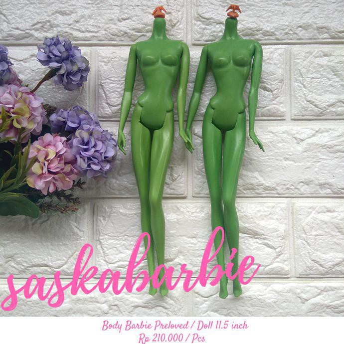 Body Barbie Muse Skintone Green / Preloved / Boneka / Original Mattel