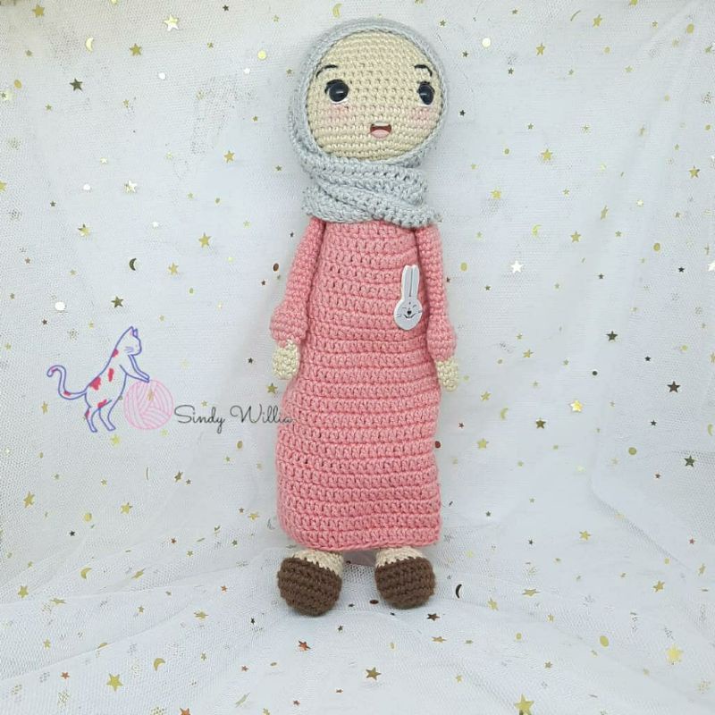 boneka rajut hijab/ doll