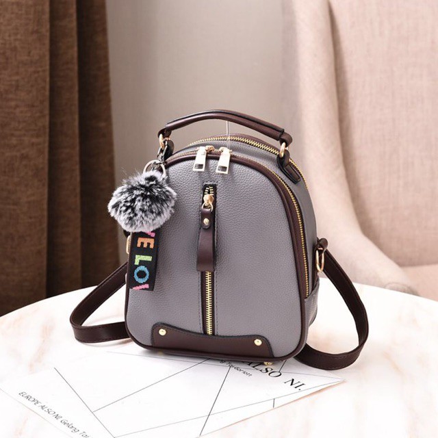 [LOKAL] DOMMO - D1072 TAS MILEA -Tas Ransel Backpack (Bisa Ransel Bisa Selempang) MORYMONY