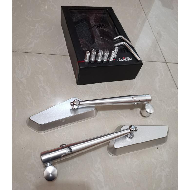 Discount Spion Black Diamond Model Rizoma Circuit Silver Mt 25 Vixion Z250 Er6N Ori