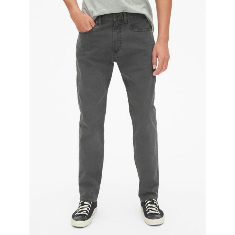 Celana Panjang Pria Gap Denim Men Slim Jeans Grey ORIGINAL