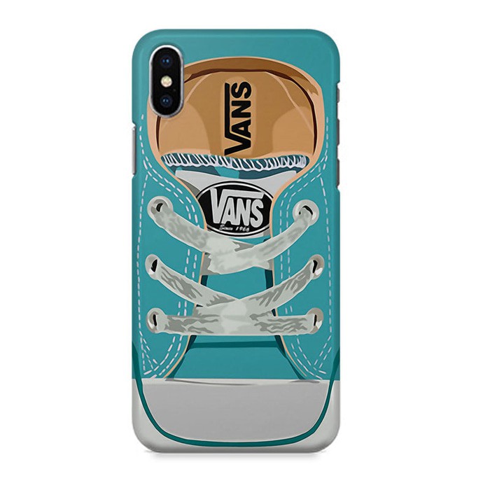 Indocustomcase Blue Vans Shoes Hard Casing Case Cover For iPhone X