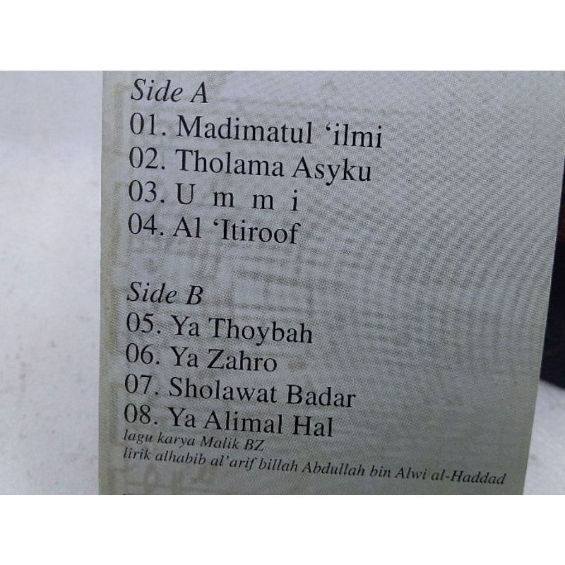 Kaset pita Cinta rasul - Haddad alwi &amp; sulis