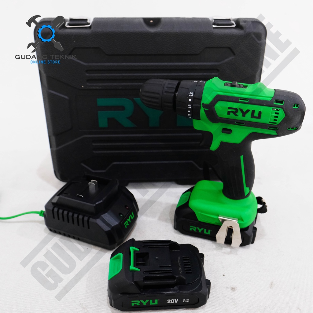 Cordless Impact Drill RYU RCI20V - Mesin Bor Baterai Bor Beton RYU RCI 20V / Bor Tangan Baterai 20V