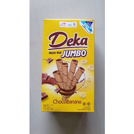 

DEKA Wafer Roll Jumbo Choco Banana (20 pcs/@16gr)