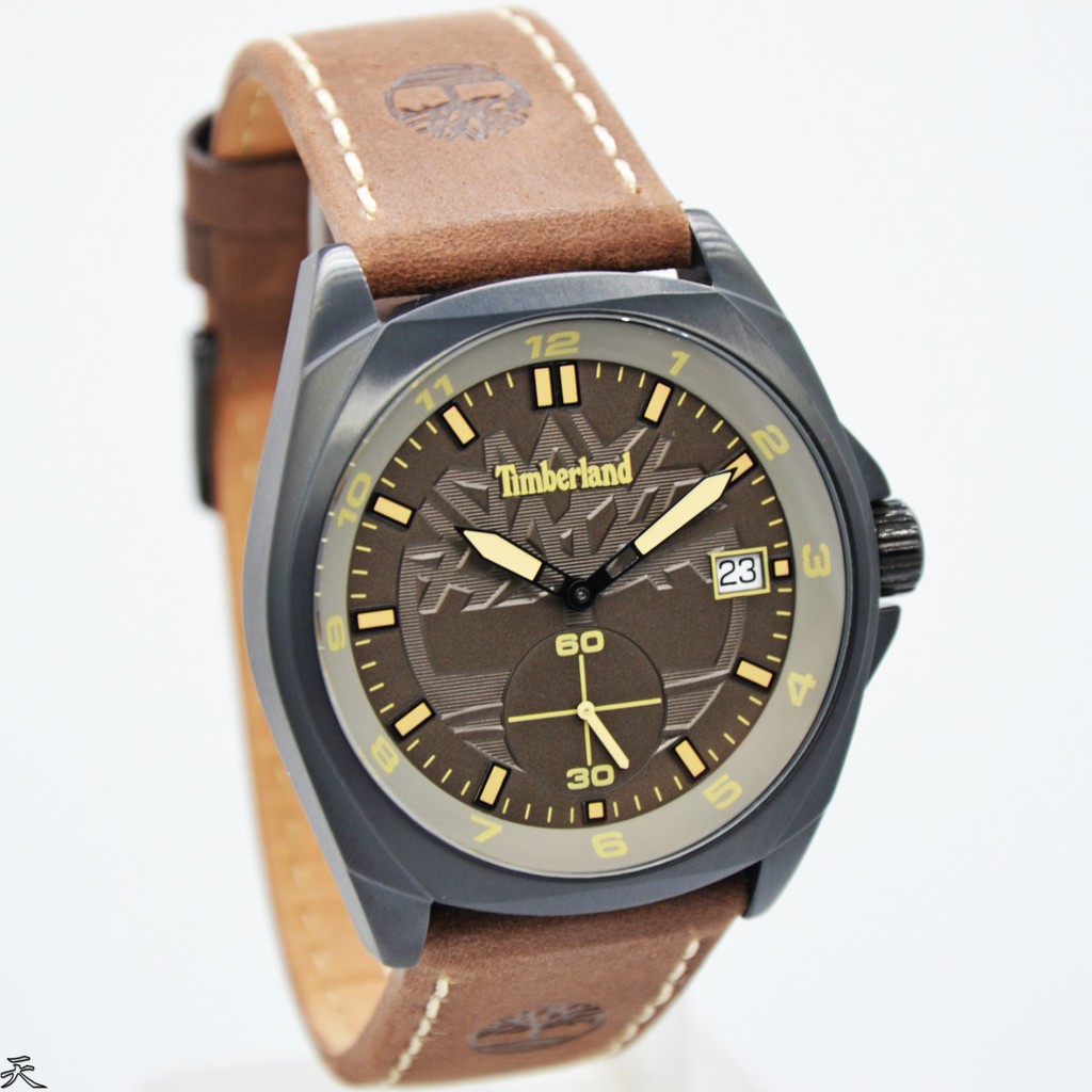 Jam Tangan Pria Timberland 15354JSB-79 fashion pria analog tali kulit original