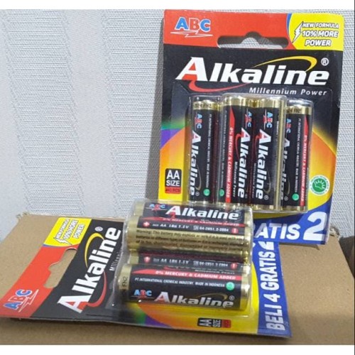 Baterai Alkaline isi 6 Alkaline Battery AA 6 pcs beli 4 gratis 2 batrai alkaline batu alkaline super awt isi 2 baterai jam dinding