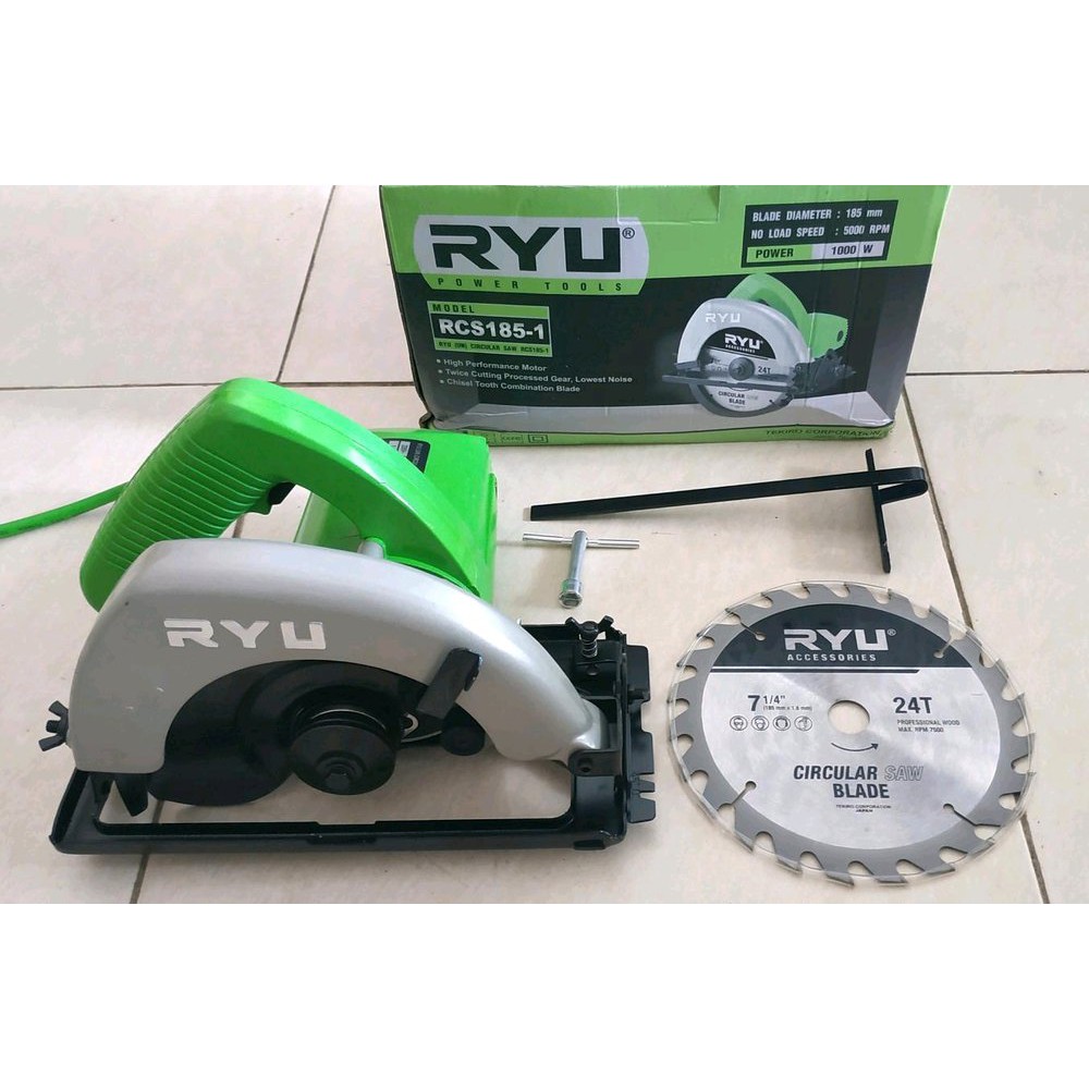 RYU RCS185-1 - MESIN GERGAJI KAYU CIRCULAR SAW 7 Inch