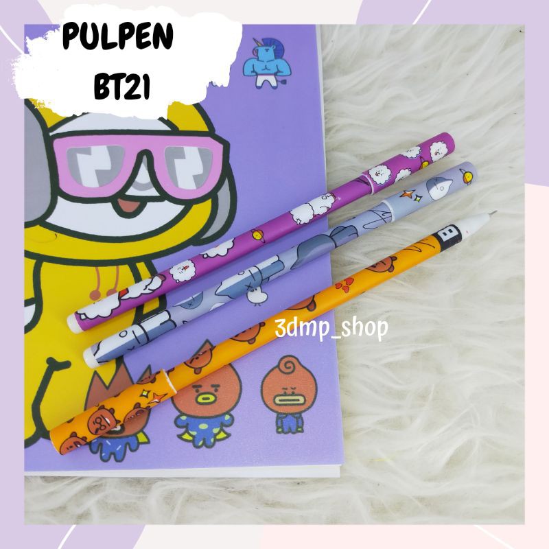 PULPEN PEN BTS BT21 RJ SHOOKY RJ