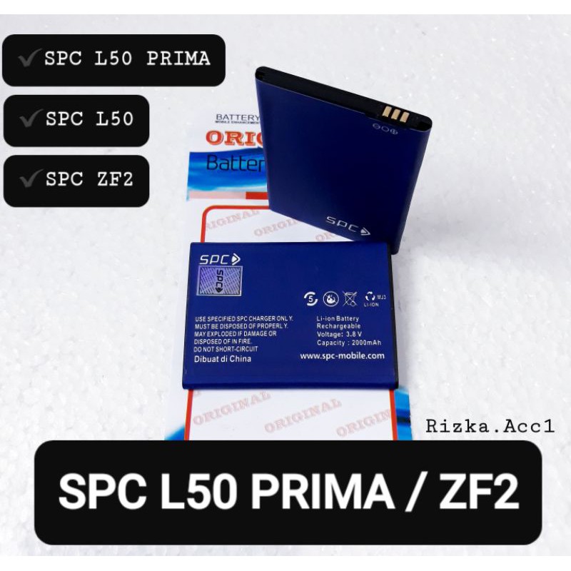 Baterai Battery Batre SPC L50 L50 Prima / ZF2 Brain Power Battery Handphone