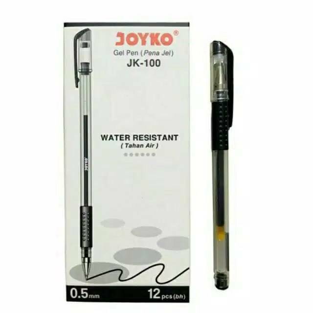 

Pulpen Gel joyko JK-100 Gel Pen joyko jk 100/JK100NT / ballpoint (1 Pack Isi 12 Pcs)