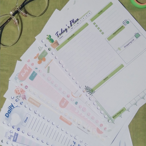 

Kertas Loose Leaf Daily Planner / Jurnal Harian by anstation