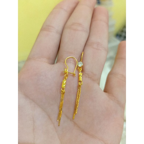 ANTING JURAI DEWASA PERAK 925 LAPIS MAS