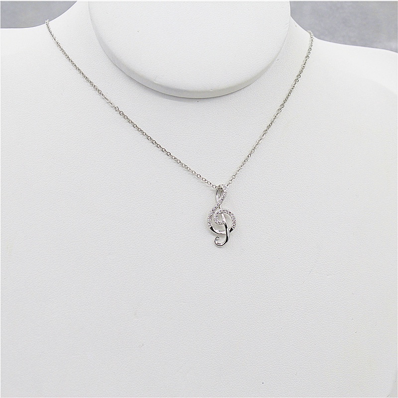 T&amp;Y Kalung 6538 Titanium Crystal Woman Fashion Jewerly impor