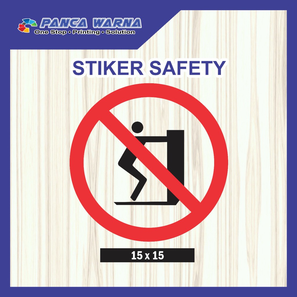 

Sticker Safety Sign / Sticker Jangan Didorong P3K Keselamatan