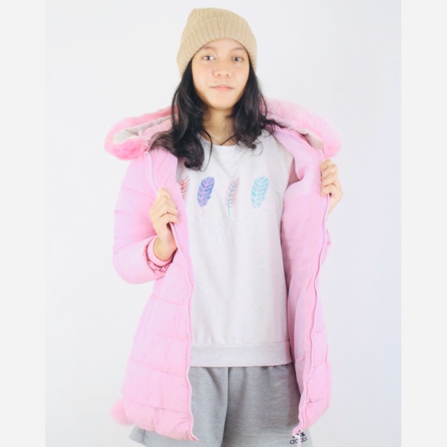 IMPORT MOLLAD Coat Parka Midi Jaket Coat Parka Lapis Bulu Winter Musim Dingin Coat Parka Midi