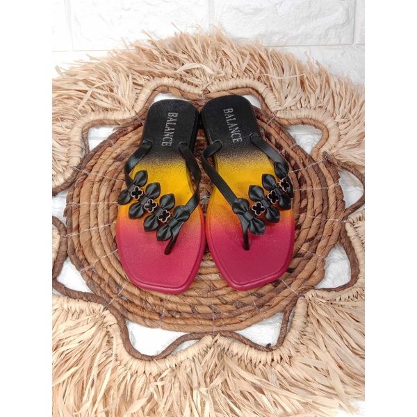 SANDAL JEPIT BALANCE 3168 3 SENDAL IMPORT JELLY WARNA CANTIK TALI SISI DAUN GRADIASI WARNA 100% ORIGINAL KUALITAS IMPORT ANTI SLIP NYAMAN EMPUK