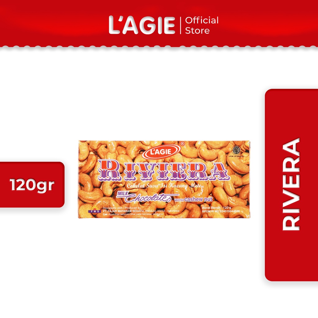 

Lagie Coklat Kacang Mete Riviera 120gr