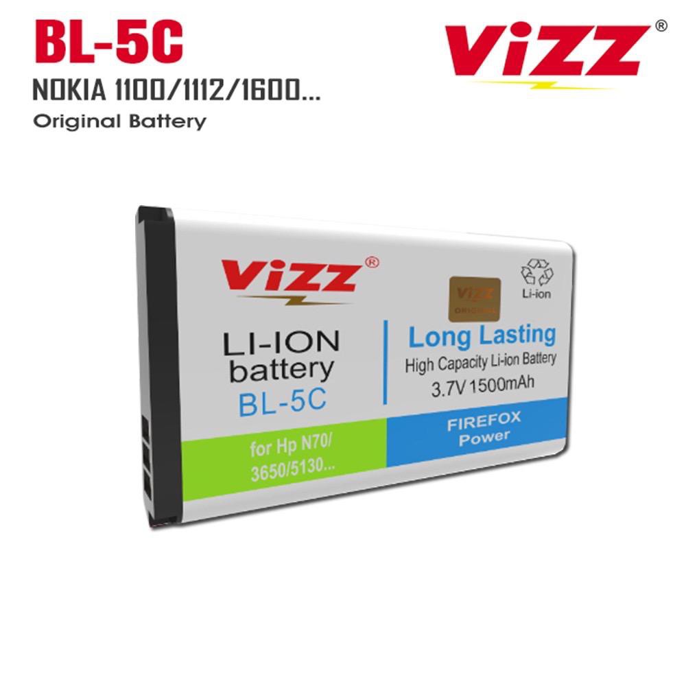 BATERAI ORIGINAL VIZZ DOUBLE POWER NOKIA BL-5C / N70 / 3650 / 5130