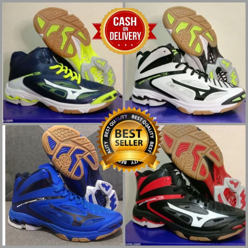 SEPATU VOLLY MIZUNO WLZ 2 MID SUPER PREMIUM IMPORT QUALITY - MIZUNO WLZ 4 MID - MIZUNO WAVE LIGHTNIN
